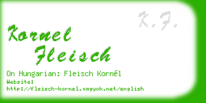 kornel fleisch business card